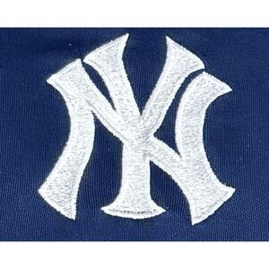 Antigua NY Yankees XL Men's‎ Blue White Short Sleeves Polo Style Pullover Shirt
